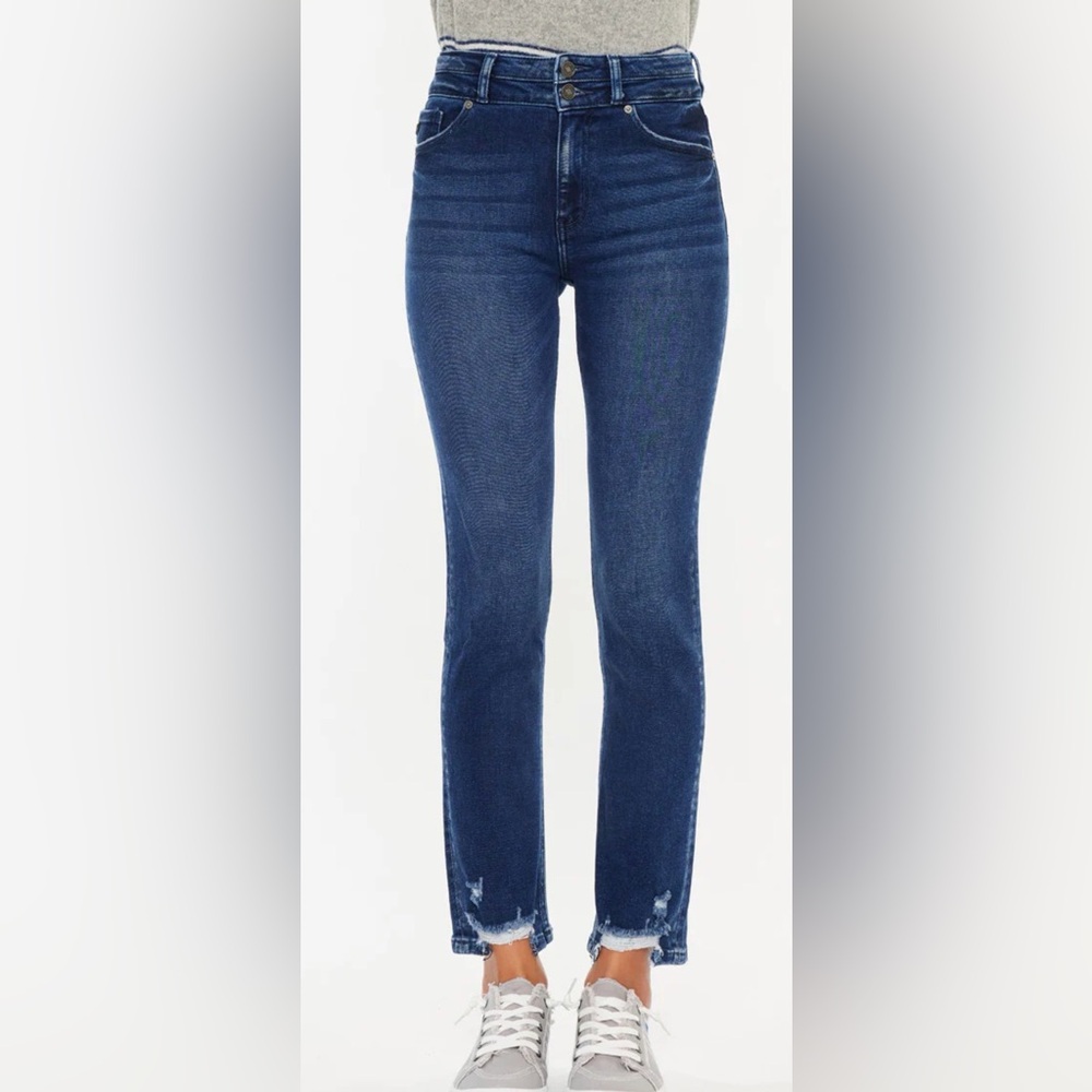 Kancan Cadence Ultra High Rise Slim Straight Leg Jeans - Picture 3 of 9